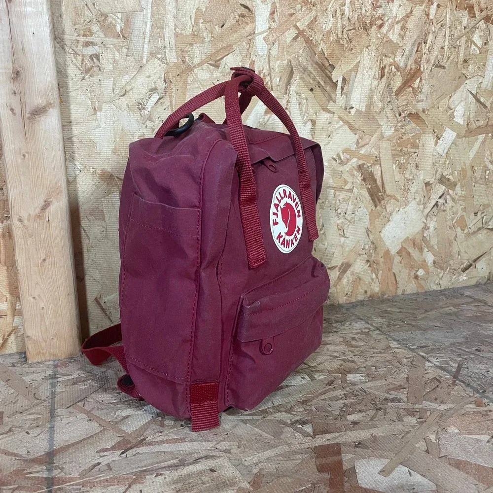 Fjallraven Kanken Mini Acorn 7L Backpack Maroon School Travel Daypack Unisex